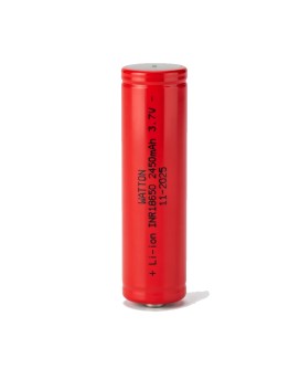 Watton INR 18650 2450mAh 3.7V Li-ion Şarj Edilebilir Pil - Kırmızı