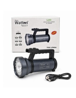 100W IŞIK GÜCÜNDE 7800 LÜMEN ŞARJLI GÜVENLİK FENERİ WT-399