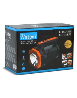 LED ŞARJLI EL FENERİ 25W WATTON WT-417