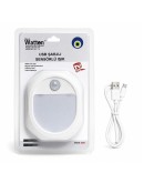 HAREKET SENSÖRLÜ USB ŞARJJLI LED LAMBA WT-739