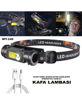 YAĞMUR SUYU GEÇİRMEYEN ÇOK AMAÇLI KAFA LAMBASI WATTON WT-249