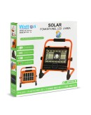 Watton WT-734 P70 LED Solar Panel Şarjlı Taşınabilir Projektör (176 SMD + Yan LED)