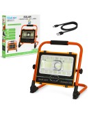 Watton WT-734 P70 LED Solar Panel Şarjlı Taşınabilir Projektör (176 SMD + Yan LED)