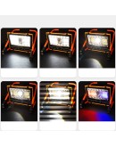 Watton WT-734 P70 LED Solar Panel Şarjlı Taşınabilir Projektör (176 SMD + Yan LED)